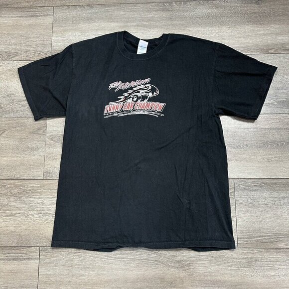 Rob Atchison Funny Car Champion T Shirt Size L Team Ace Fast Eddie Black - Picture 1 of 6